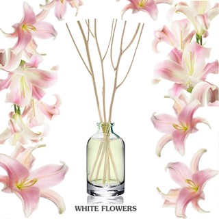 ก้านไม้หอมปรับอากาศขนาดมินิ 15ml WHITE FLOWER กลิ่นดอกโมกสีขาว