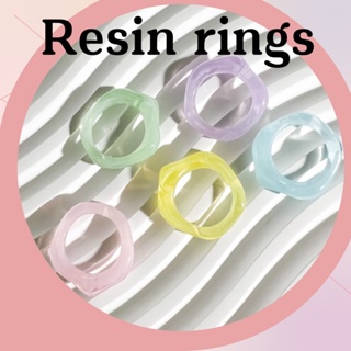 🌈Resin rings | แหวนเรซิ่นสีพาสเทล แหวนน่ารักๆ🍡