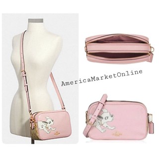 กระเป๋า COACH/ DISNEY X COACH JES CROSSBODY IN SIGNATURE CANVAS WITH DALMATIAN (COACH 91125)