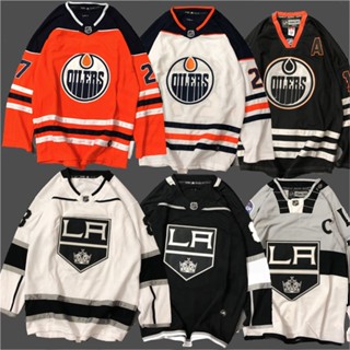 เสื้อกีฬาแขนยาว ลายทีม Nhl Hockey Jersey Jersey พลัสไซซ์