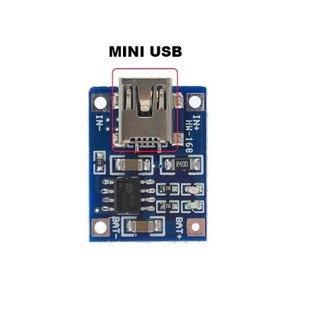 Mini USB 5V 1A 18650 TP4056 Lithium Battery Charger Module ชาร์จแบต ชาร์จถ่าน ลิเธียม