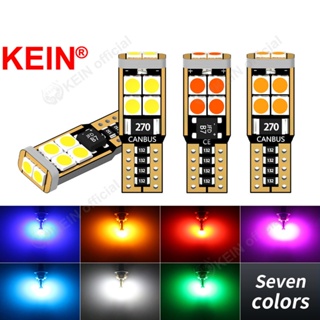 Kein T10 หลอดไฟ Led W5W WY5W 10SMD 3030 194 168 501 หลอดไฟสัญญาณ ที่จอดรถ ด้านข้างประตู หลอดไฟป้ายทะเบียนอัตโนมัติ อ่านถั่วลิสง หลอดไฟ Led รถจักรยานยนต์