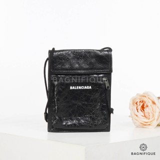 BALENCIAGA EXPLORER SMALL BLACK LAMB