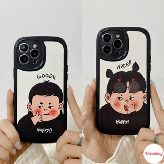 เคสสำหรับ VIVO Y16 Y22 Y22S Y55 Y75 Y33S Y21S Y21A Y21 Y33T Y21T Y53S Y51 Y51A Y31 Y20 Y20i Y12S Y12A Y20s G Y15S Y15A Y30 Y50 Y30i รูปไข่ Big Eye Soft เคสโทรศัพท์ Motif Good Boy Nice Girl