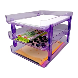 Orca กะบะพลาสติก 3 ชั้น DT-S3N สำหรับใส่กระดาษ A4 ผลิตจากพลา…