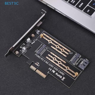 Best3c อะแดปเตอร์ Pcie เป็น M2 M.2 M.2 Ngff เป็นเดสก์ท็อป Pcie X4 X8 X16 Nvme Sata Dual Ssd Pci ขายดี