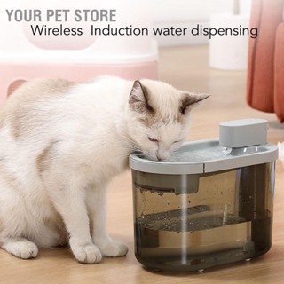 BYour Pet Store เครื่องกรองน้ําพุไร้สาย 2200 มล. สําหรับสัตว์เลี้ยง สุนัข แมว