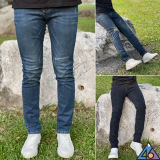 กางเกงยีนส์ผู้ชายผ้ายืด ทรงสลิมฟิต 👖 slim fit jeans men เป้ากระดุม [28-36 นิ้ว]