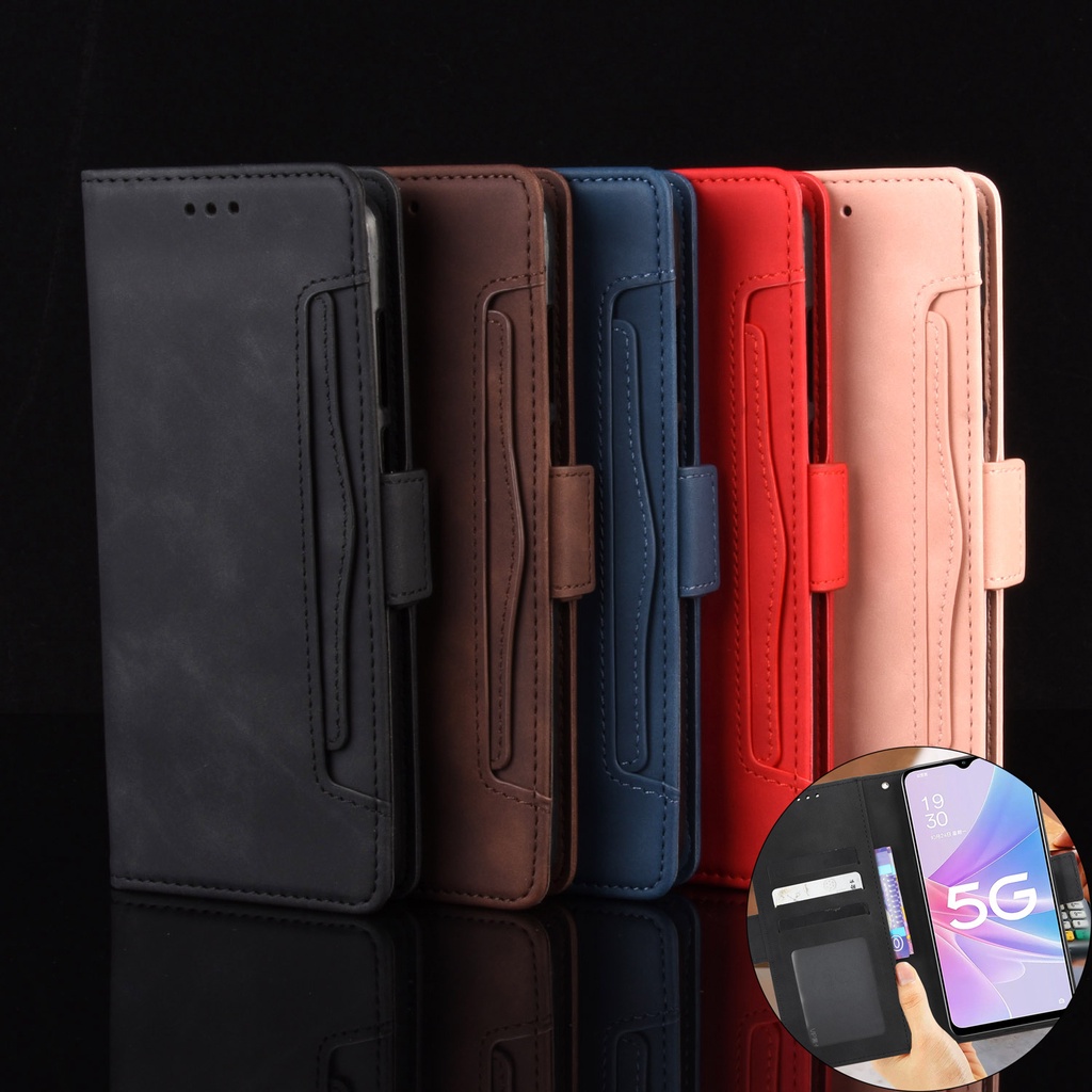 เคส Case for Sony Xperia 10 V 2023 1 IV 5 III II Xperia1 เคสฝาพับ เคสหนัง โทรศัพท์หนัง TPU นิ่ม ฝาพับแม่เหล็ก พร้อมช่องใส่บัตร ตั้งได้ Retro Leather Case Flip Cover Multi Card Slots Holder Wallet ซองมือถือ
