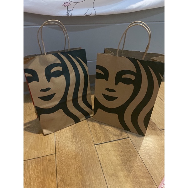ถุงกระดาษ ถุงของขวัญ starbucks ขนาด M