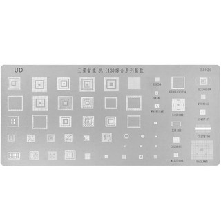 ใหม่ แผ่นแม่แบบ ลายฉลุ BGA สําหรับ Samsung Android MTK Directly Heated BGA Reballing Stencils 2 ชิ้น ต่อล็อต