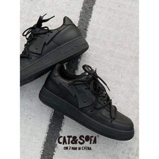 Cat and Sofa Escape Black Love/Shoes Mens Fashion Shoes Platform Casual Original Niche Couple Sports Board Shoes Men