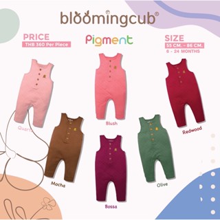 Bloomingcub จั๊มสูทเด็ก คอลเลคชั่น Pigments มีกระดุมสแน็ปเปิดที่เป้าได้ ผ้าคอตตอนนิ่ม ใส่สบาย