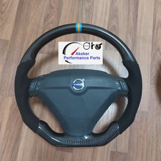 Alcantara Volvo Steering Wheel Real Cabon Racing for S60 V70 S60R V70R P2