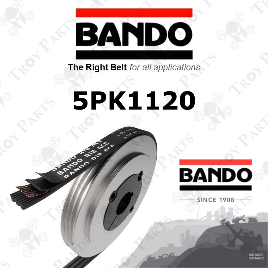 Bando Ribstar Rib Serpentine เข็มขัดพัดลม 5PK1120 สําหรับ Toyota Corona ST150 ST171