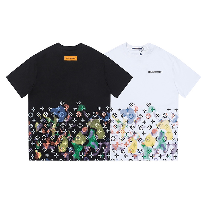 ขายดี L1OUI2S เสื้อยืดแขนสั้น ผ้าฝ้าย พิมพ์ลายตัวอักษร Doodle แฟชั่นสําหรับผู้ชาย และผู้หญิง