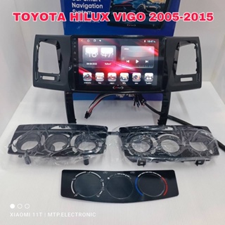 จอแอนดรอยตรงรุ่น TOYOTA HILUX VIGO2005-2015 จอแอนดรอยขนาด 9นิ้วแอนดรอยเวอร์ชั่น 11มาพร้อมหน้ากากตรงรุ่น ปลั๊กหลังตรงรุ่น