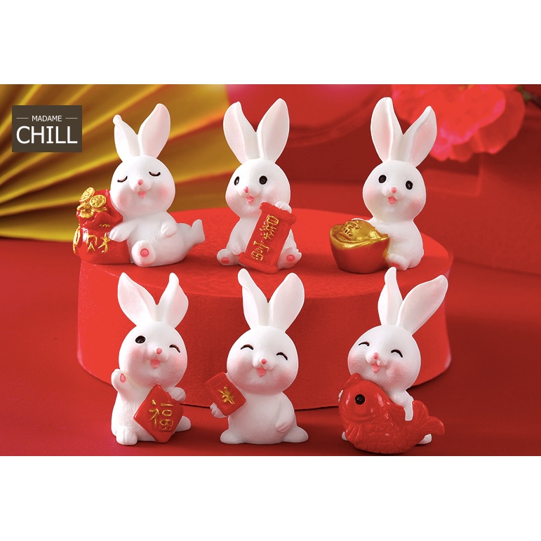 [MC387] ตุ๊กตุ่นจิ๋ว กระต่าย ต้อนรับปีเถาะ (1 ตัว ราคา 15 บาท)