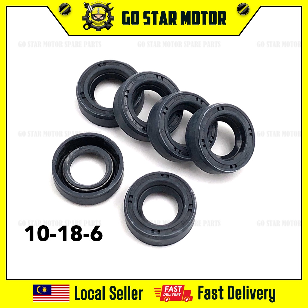 10*18*6 ฝาครอบคลัทช์ภายในซีลน้ํามัน YAMAHA Y15ZR LC135 Y125 125Z Y125Z TC 10 18 6