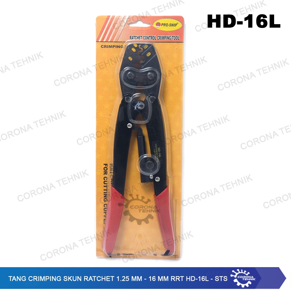 Ratchet Skun 1.25 mm - 16 mm RRT HD-16L - STS Crimping คีม