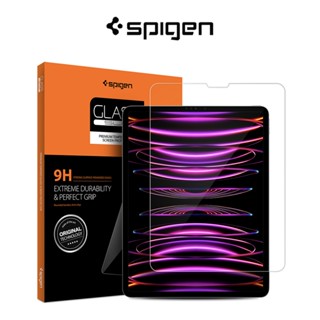 Spigen ฟิล์มกระจกนิรภัยกันรอยหน้าจอ สําหรับ iPad Pro 12.9 นิ้ว 2022 2021 2020 2018 GLAS.tR