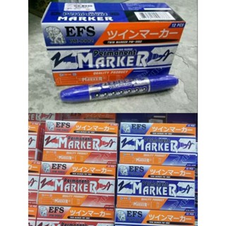 ปากกาเคมี2หัว 12ด้าม/กล่อง