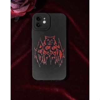 เคสไอโฟนแมวดำร็อคแอนโรล Rock i7-14promax (Case iphone) เคสมือถือ เคสแมว เคสดำ เคสสกีน เคสแมวดำ เคสทาสแมว ขายดี