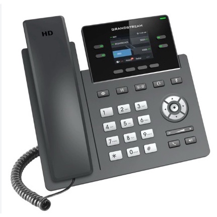 โทรศัพท์ IP Phone GrandStream รุ่น GRP2612P มือสองสภาพดี มีหม้อแปลงและสาย Lan 1 เมตร #พร้อมใช้งาน#ส่