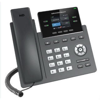 โทรศัพท์ IP Phone GrandStream รุ่น GRP2612P ของมือสองสภาพดีพร้อมใช้งาน มีหม้อแปลง และสาย Lan 1 เมตร #พร้อมใช้งาน#ส่งเร็ว