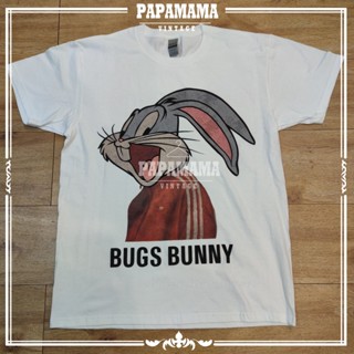 [ BUG BUNNY ] DTG Dgital print tag Gilden แท้ เสื้อการ์ตูน บัก บันนี่ เสื้อวินเทจ papamama vintage shirt