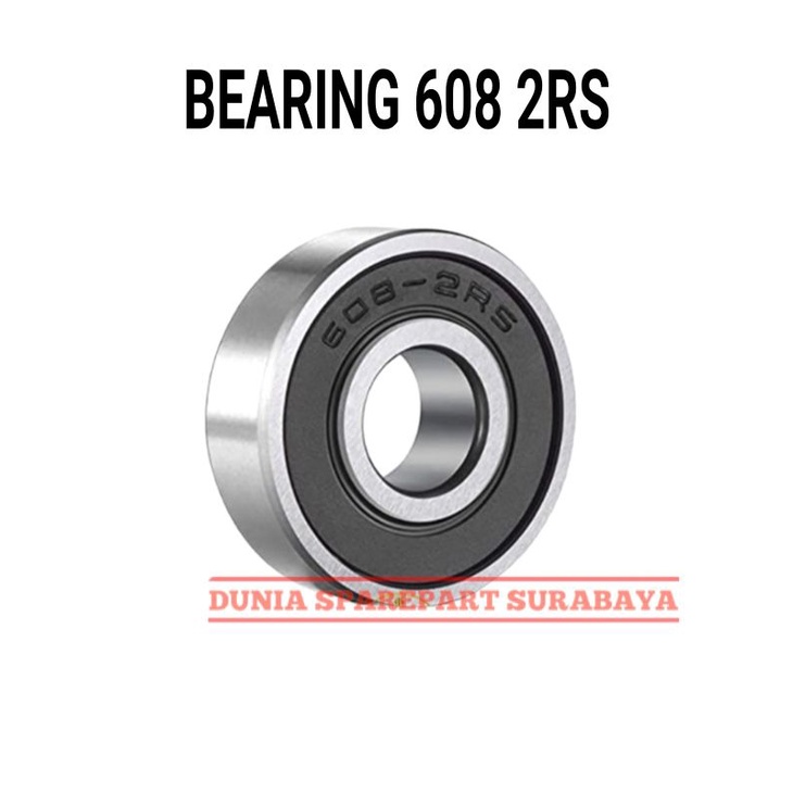 BEARING 608 2RS KLAKER 608 LAKER 22X8X7 LAHAR BALL LAHER IRON BEARING