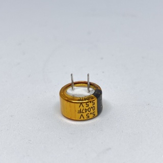 0.047F 5.5V Super capacitor ตัวนอน type : C ไซส์ 13x6.5mm