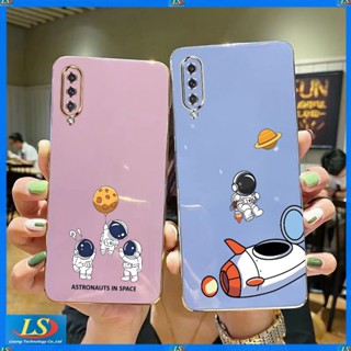 เคสโทรศัพท์มือถือ ลายการ์ตูนนักบินอวกาศ Nasa สําหรับ Samsung A50 A30S A50S A70 A7 2018 A750 A21S A51 A71 M51 XQ