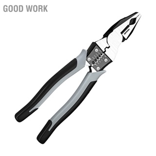 Good Work Wire Stripper 9in Steel Iron Copper Cutter Chrome Vanadium Multifunctional Electrician Pliers