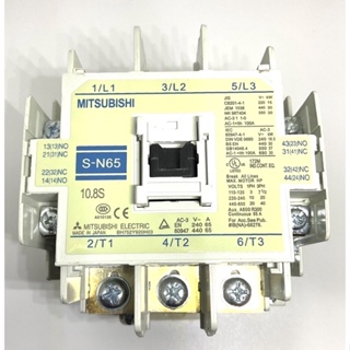 แมกเนติก คอนแทคเตอร์(MAGNETIC CONTACTOR) S-N65   110VAC  220VAC  380VAC ของใหม่ สินค้าพร้อมส่ง