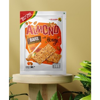 อัลมอนด์แผ่นผสมน้ำผึ้ง 30 กรัม (5 ซอง/แพ็ค) Almond bar with Honey 30 g.(5 pieces/pack)