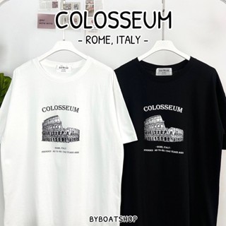 (📍ใส่โค้ด 99VL20 ลด 20% ) เสื้อยืด oversize สกรีนลาย colosseum (ผ้าคอตตอน ใส่ได้ทั้งช-ญ)