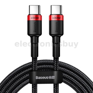 Baseus CafuLe สายชาร์จ Type-C เป็น Type-C PD 2.0 60W 100W สําหรับ Samsung Galaxy S22 S22 Ultra Galaxy Z Flip