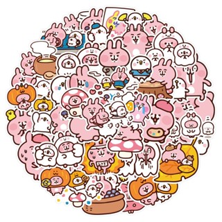 สติกเกอร์ PVC กันน้ํา ลายการ์ตูนญี่ปุ่น Kanahei น่ารัก มี 38 ชิ้น