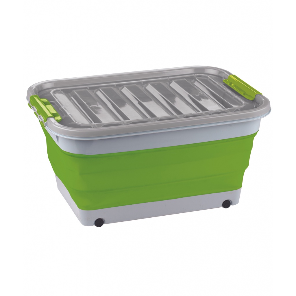 IRONMAN NO.ISTORE0012 กล่องเอนกประสงค์ซิลิโคน มีฝา-ล้อ Factory Gear By Gear Garage