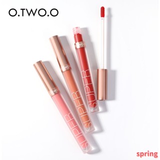 O.two.o ลิปกลอส ชิมเมอร์ ให้ความชุ่มชื้น กันน้ํา ติดทนนาน 12 สี