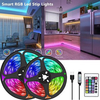 สายไฟ LED RGB บลูทูธ 5050 DC 5V 20 เมตร ควบคุมผ่านแอพ พร้อมอะแดปเตอร์ไฟ สําหรับตกแต่งบ้าน