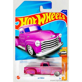 66HW โมเดลรถรถฮอทวีลขนาดเล็ก Hotwheels / Hot wheels 🔆 รถกระบะ LA TROCA pink color แพ็ค&amp;การ์ดสวย พร้อมส่ง Hobby Duck