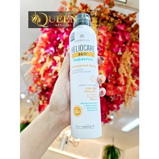 Heliocare ของแท้ ฉลากไทย Pediatrics Transparent Spray SPF50+ 200ml สเปรย์กันแดดผิวกาย สำหรับเด็กสูตรอ่อนโยน