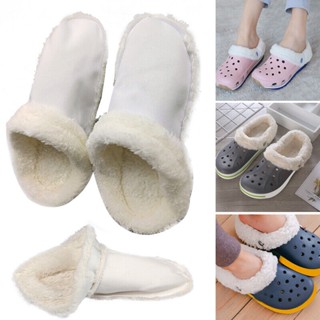 แผ่นเสริมพื้นรองเท้า Crocs Fur Insoles Liners Furry แบบเปลี่ยน สําหรับรองเท้า Crocs Mammoth