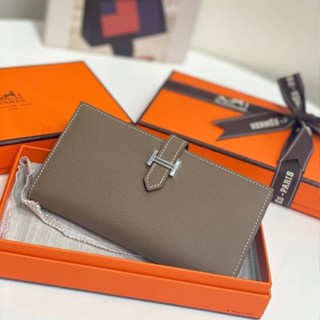 🔥ผ่อนได้🔥Hermes Wallet กระเป๋าสตางค์ใบยาว 19 cm [ หนังแท้ ] งาน Original อุปกรณ์ : Full Box Set