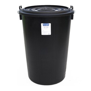 เซพแพ็ค ถังน้ำพร้อมฝา ขนาด 40 แกลลอน สีดำ Water tank with lid, size 40 gallons, black