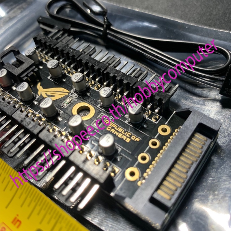 ROG Fan Hub ฮับพัดลม 3pin 4pin PWM