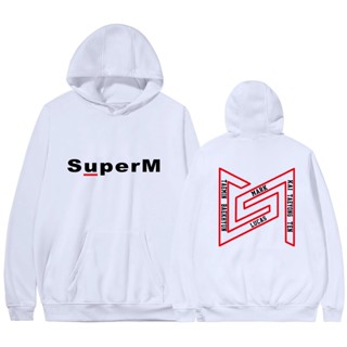 Jxlq ใหม่ล่าสุด เสื้อฮู้ดดี้ แบบสวมหัว ลาย Superm Kpop Super M Merchandise สไตล์ฮาราจูกุ ของขวัญวาเลนไทน์ แฟชั่นสําหรับผู้ชาย YQ