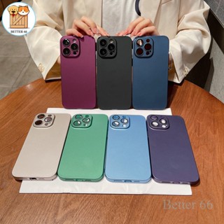 เคส PC แบบแข็ง พร้อมฝาครอบป้องกันเลนส์ สําหรับ IPhone 14 Plus 13 12 11 Pro Max